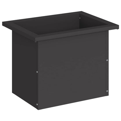 Plantenbak met led Zwart 30 x 40 x 30 cm Staal