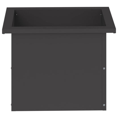 Plantenbak met led Zwart 30 x 40 x 30 cm Staal
