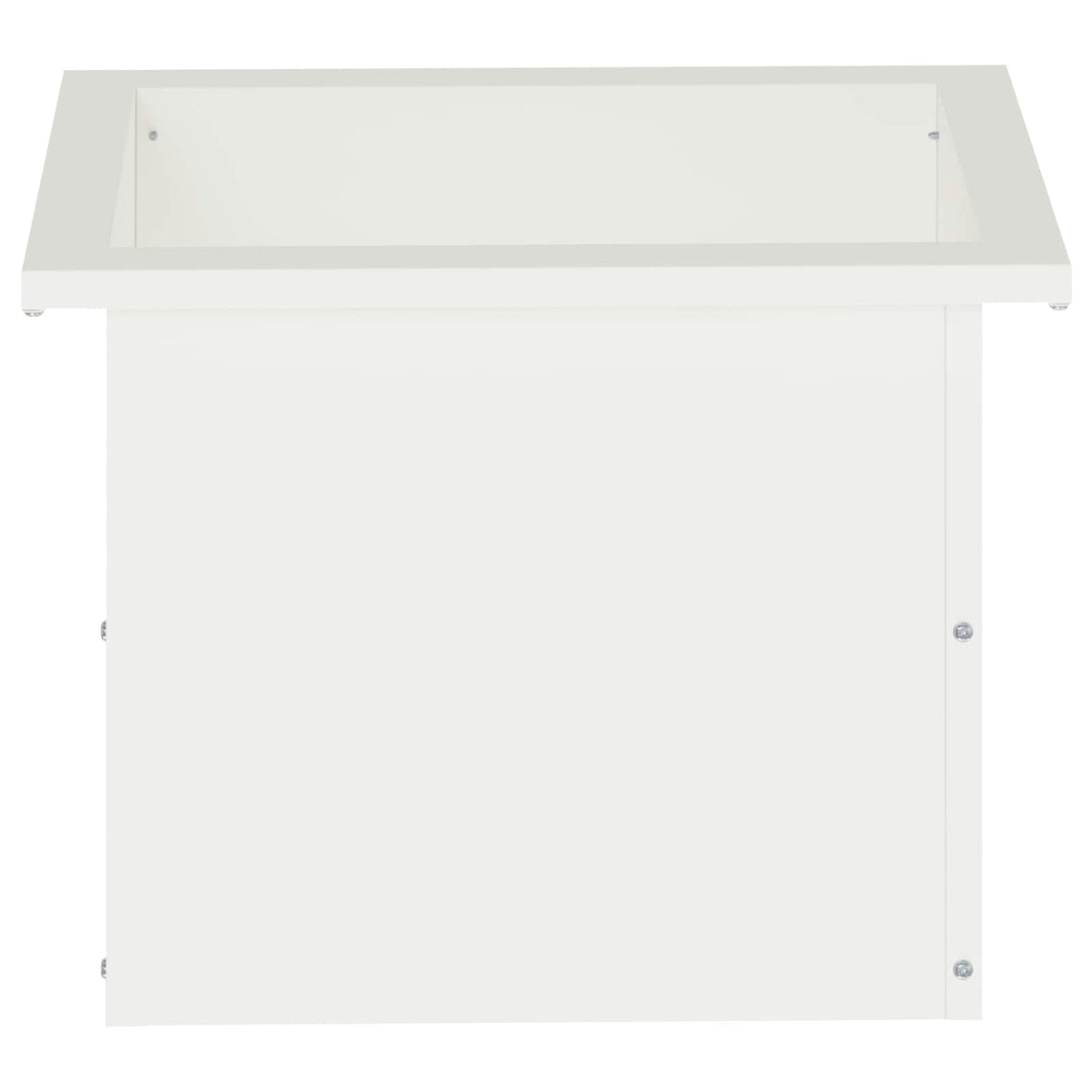 Plantenbak met led Wit 30 x 40 x 30 cm Staal