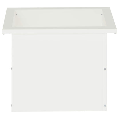 Plantenbak met led Wit 30 x 40 x 30 cm Staal