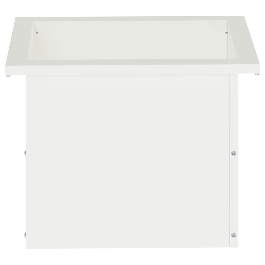 Plantenbak met led Wit 30 x 40 x 30 cm Staal