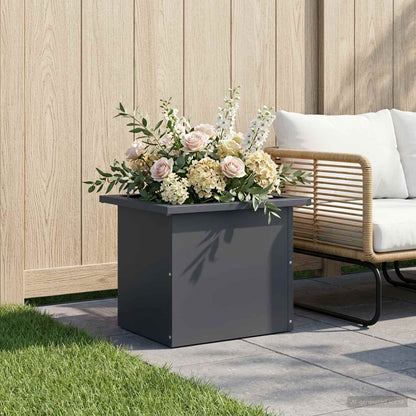 Plantenbak met led Antraciet 30 x 40 x 30 cm Staal