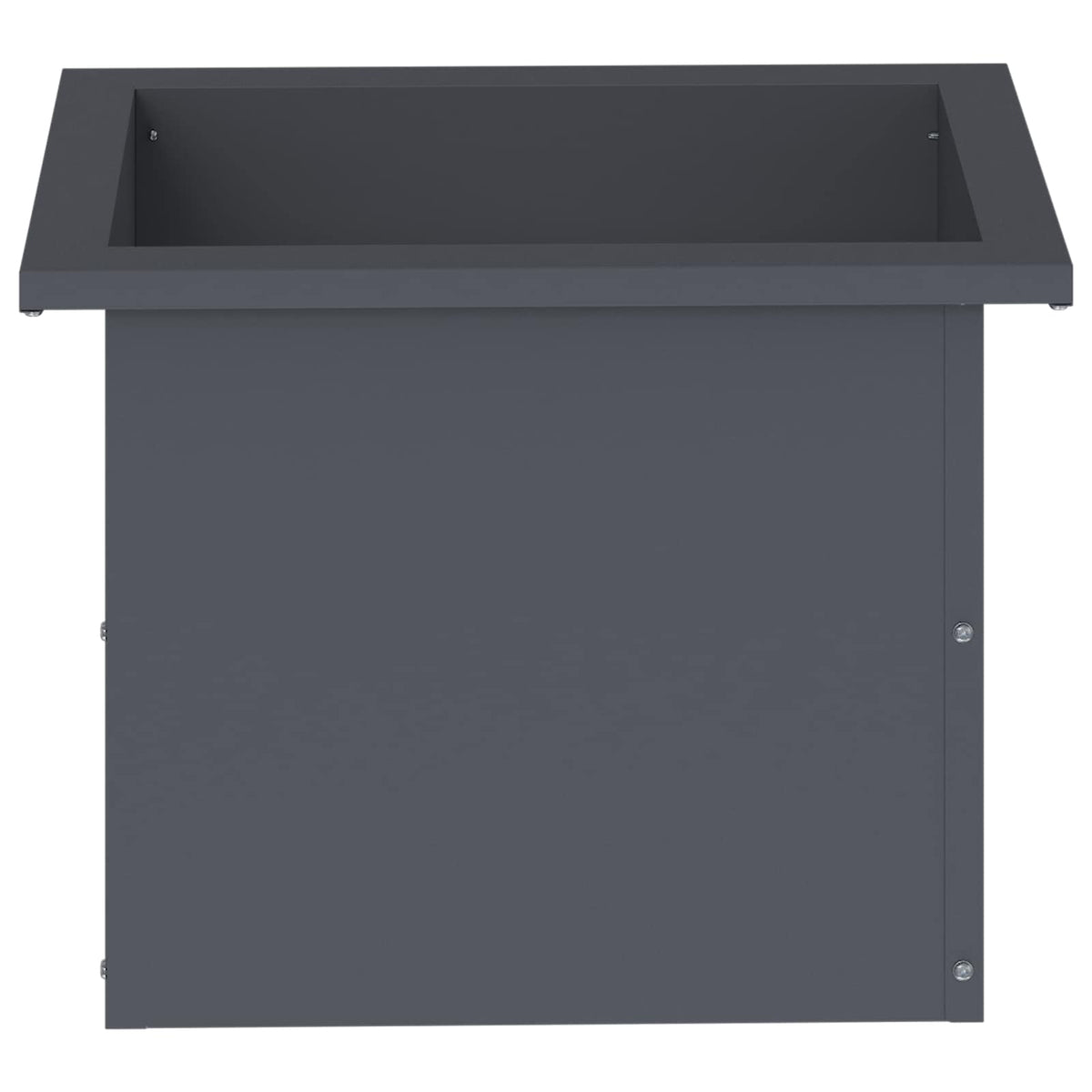 Plantenbak met led Antraciet 30 x 40 x 30 cm Staal