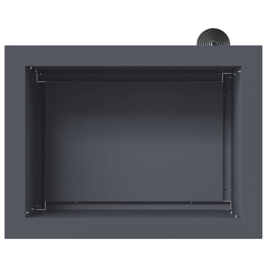 Plantenbak met led Antraciet 30 x 40 x 30 cm Staal