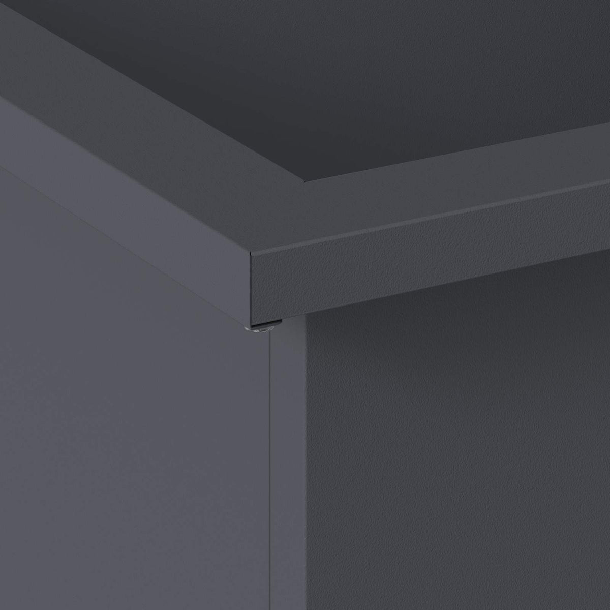 Plantenbak met led 2 st Antraciet 30 x 40 x 30 cm Staal