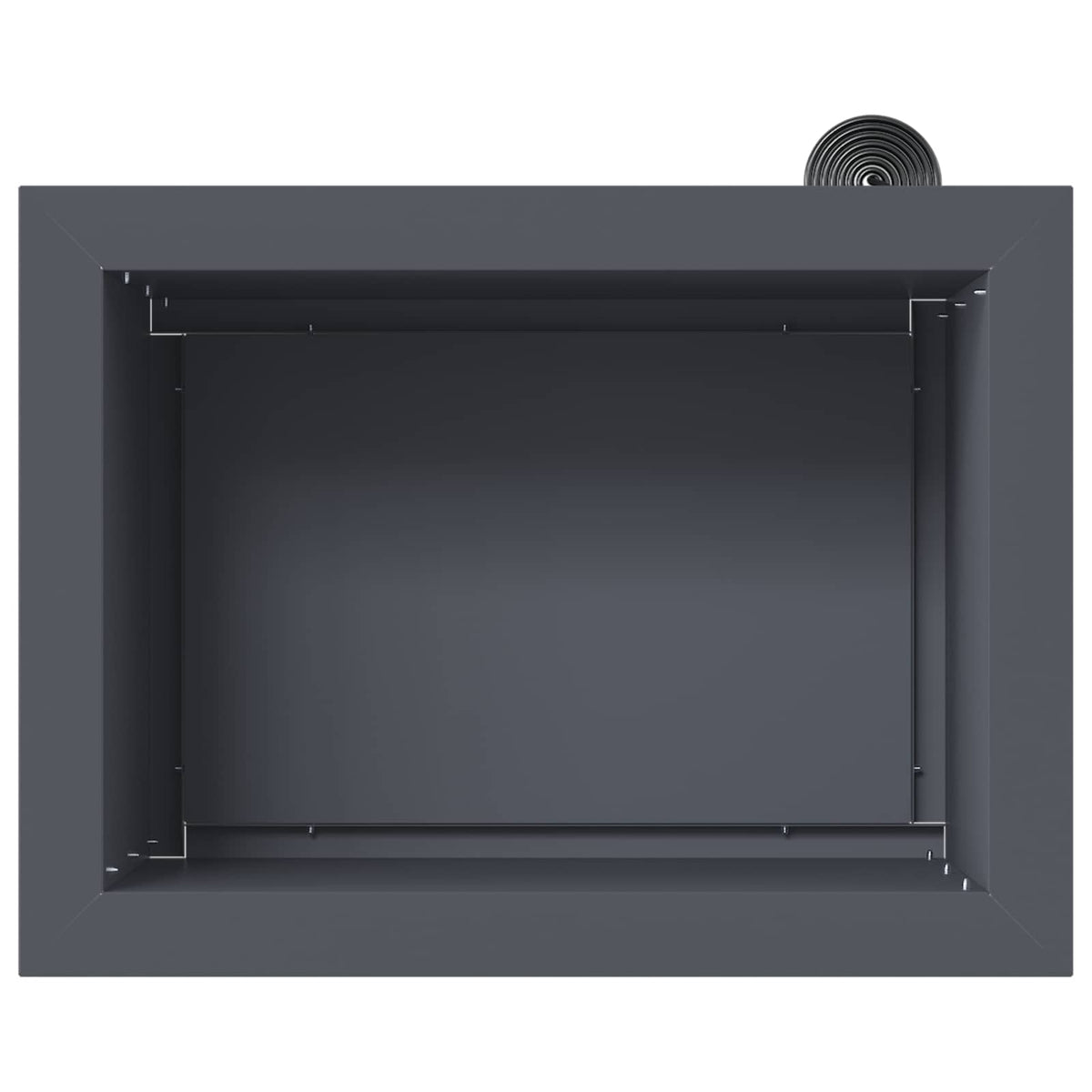 Plantenbak met led 2 st Antraciet 30 x 40 x 30 cm Staal