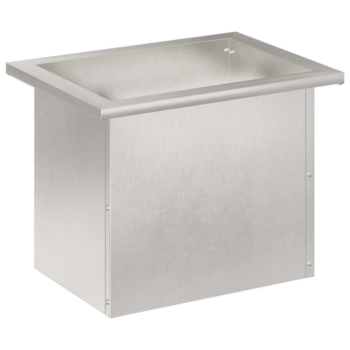 Plantenbak met led zilver 30 x 40 x 30 cm Roestvrij staal