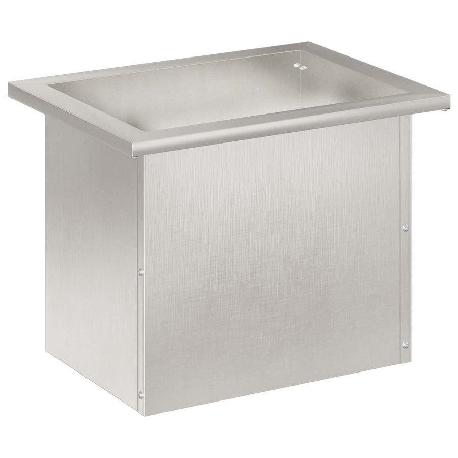 Plantenbak met led zilver 30 x 40 x 30 cm Roestvrij staal