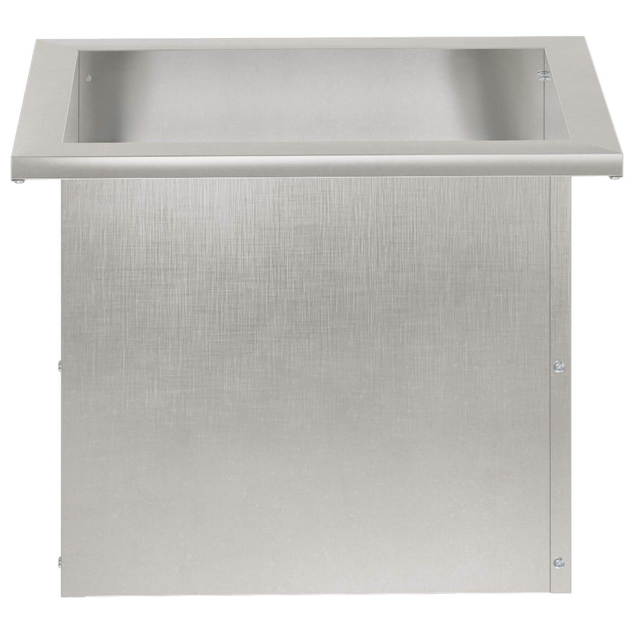 Plantenbak met led zilver 30 x 40 x 30 cm Roestvrij staal