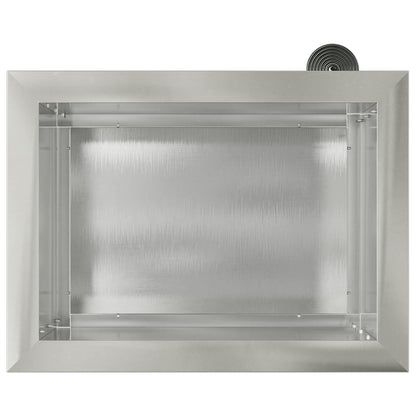 Plantenbak met led zilver 30 x 40 x 30 cm Roestvrij staal