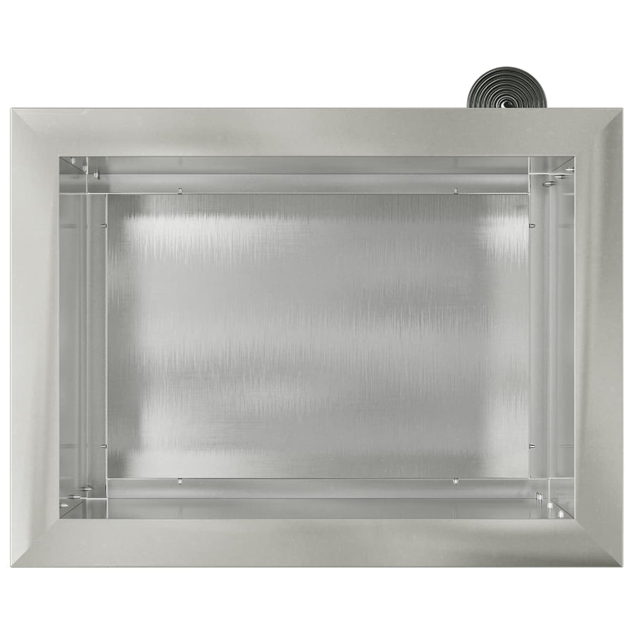 Plantenbak met led zilver 30 x 40 x 30 cm Roestvrij staal
