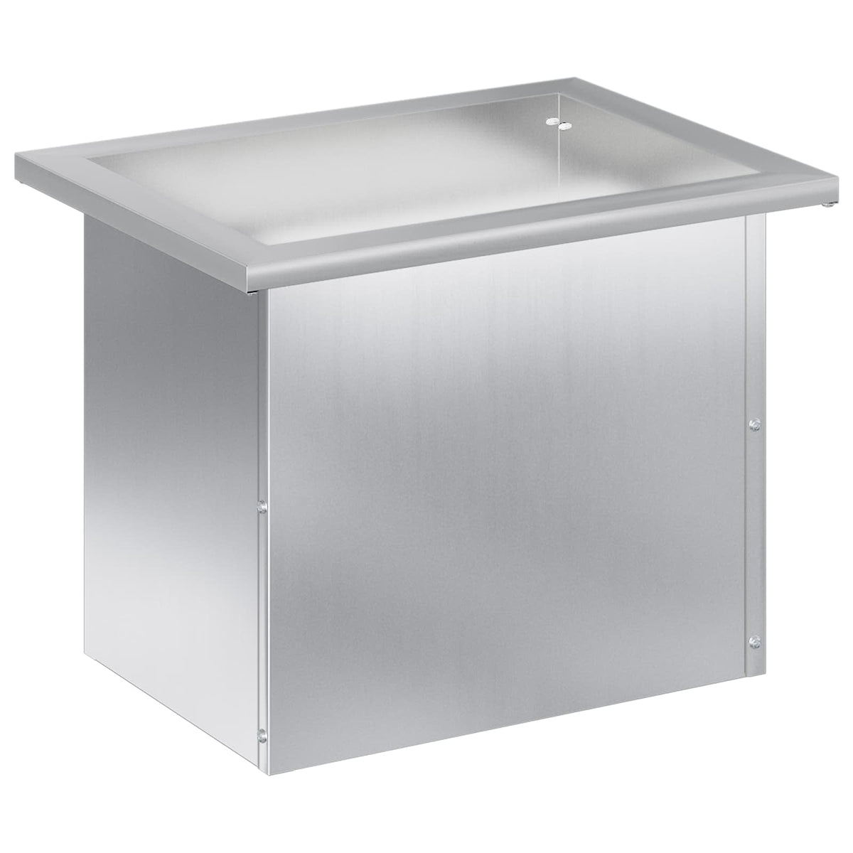 Plantenbak met led zilver 30 x 40 x 30 cm Gegalvaniseerd staal