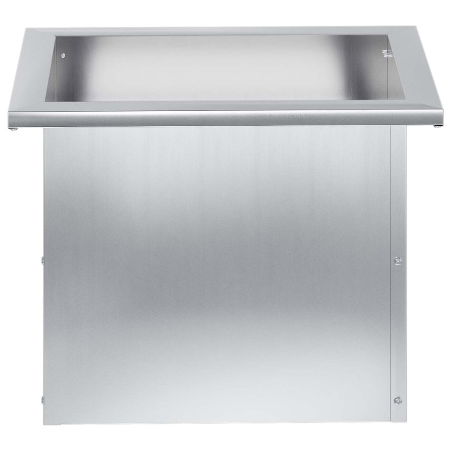 Plantenbak met led 2 st zilver 30 x 40 x 30 cm