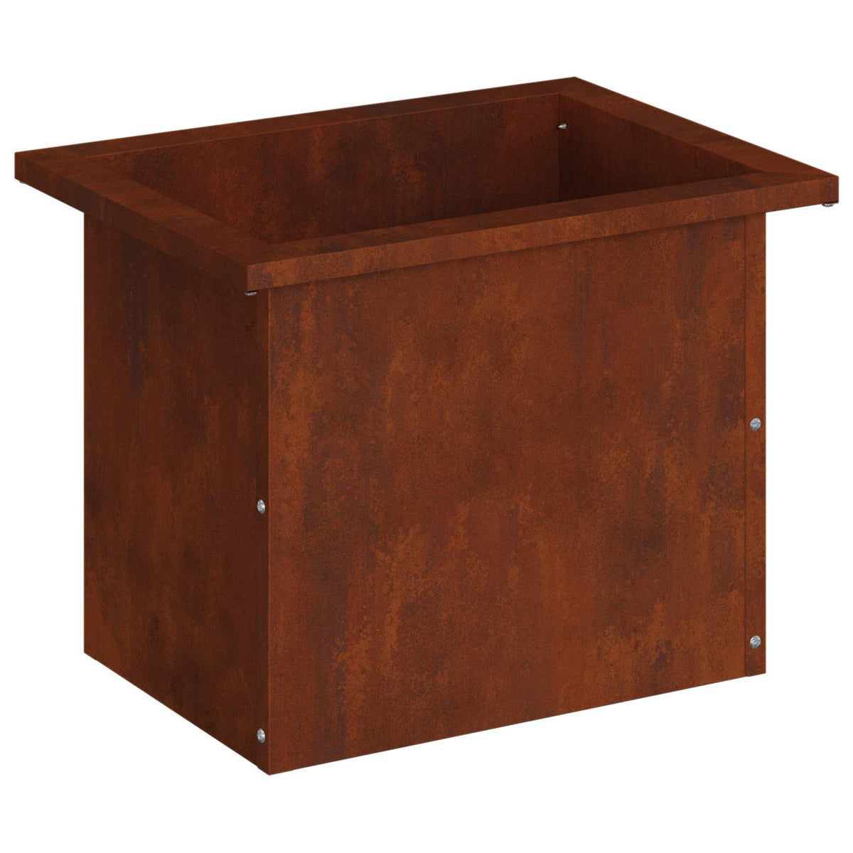 Plantenbak met led Roestkleurig 30 x 40 x 30 cm weervast staal
