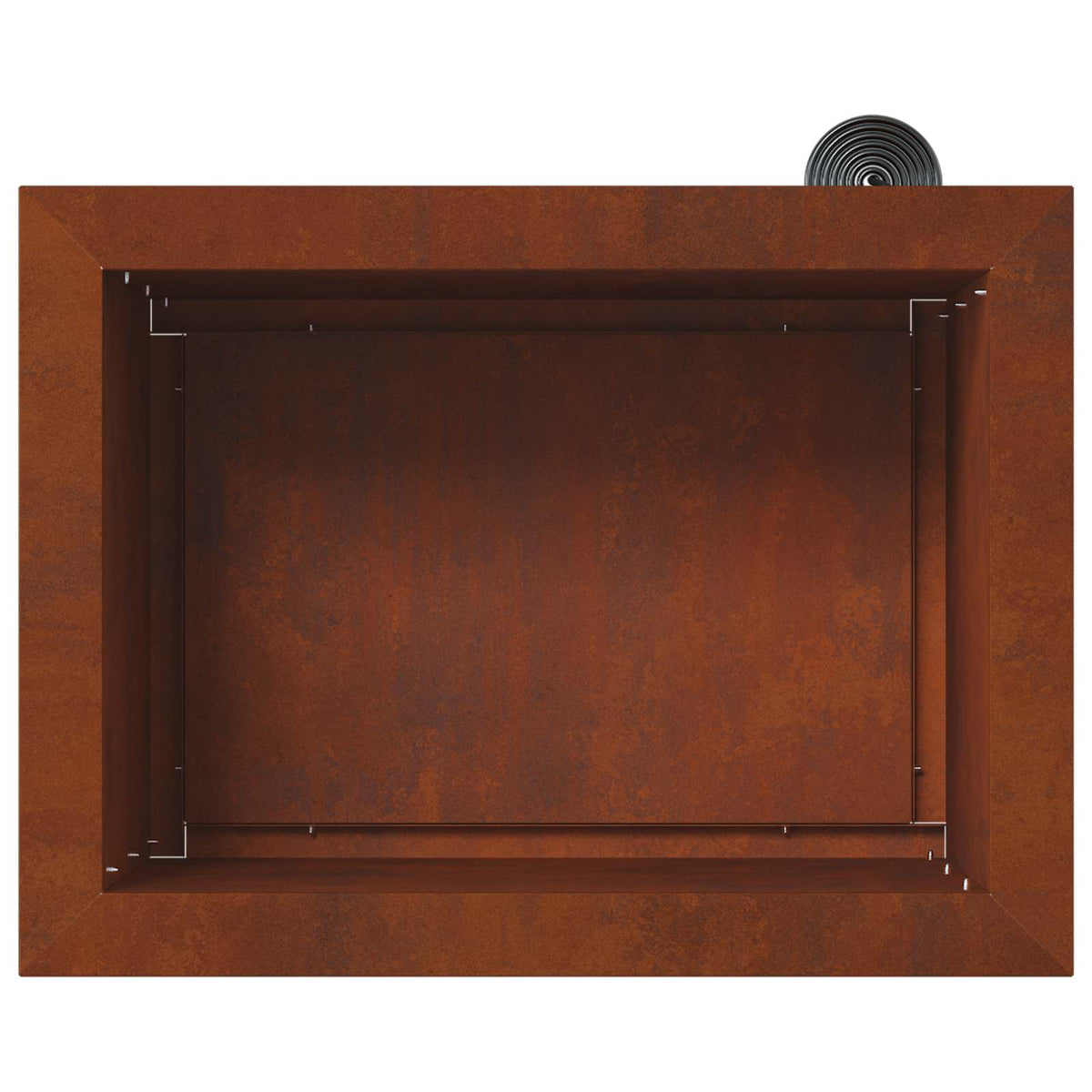 Plantenbak met led Roestkleurig 30 x 40 x 30 cm weervast staal