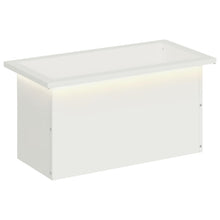 Plantenbak met led Wit 30 x 60 x 30 cm Staal