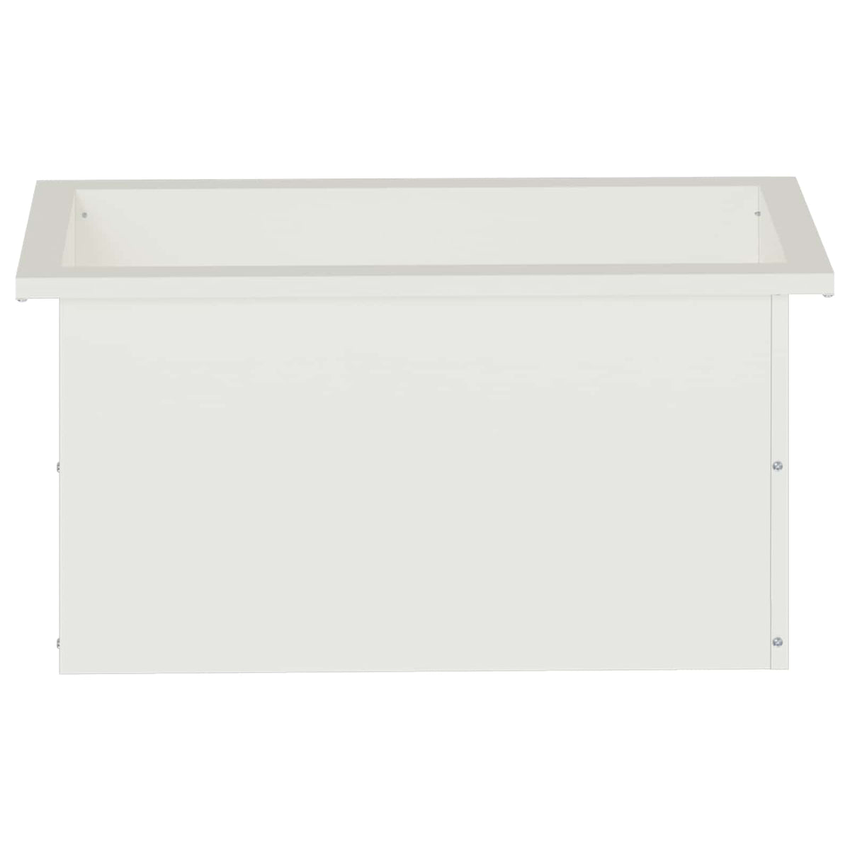 Plantenbak met led 2 st Wit 30 x 60 x 30 cm Staal