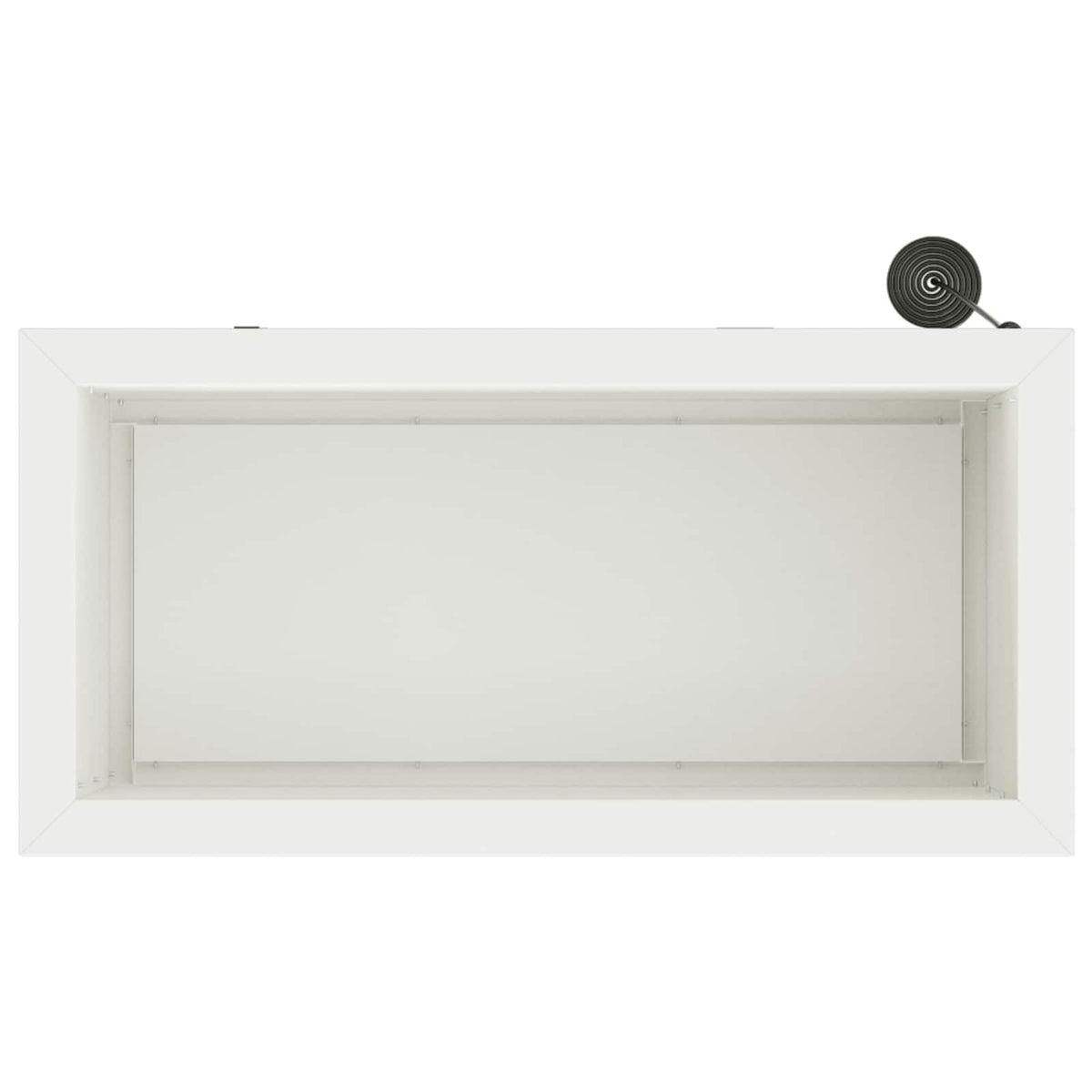 Plantenbak met led 2 st Wit 30 x 60 x 30 cm Staal