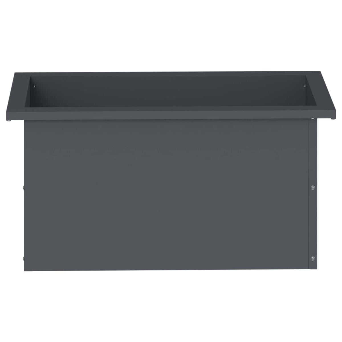 Plantenbak met led Antraciet 30 x 60 x 30 cm Staal