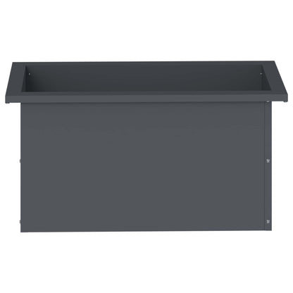 Plantenbak met led Antraciet 30 x 60 x 30 cm Staal