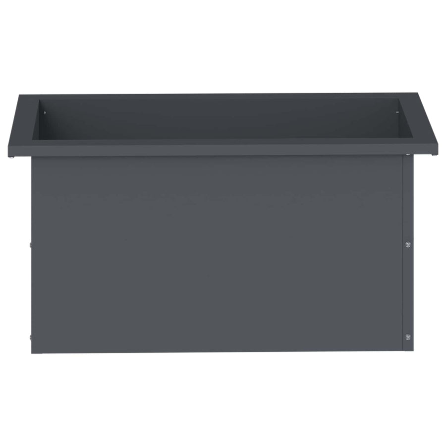 Plantenbak met led Antraciet 30 x 60 x 30 cm Staal
