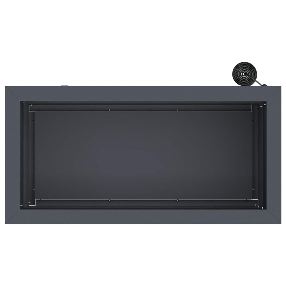 Plantenbak met led Antraciet 30 x 60 x 30 cm Staal