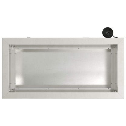 Plantenbak met led zilver 30 x 60 x 30 cm Roestvrij staal