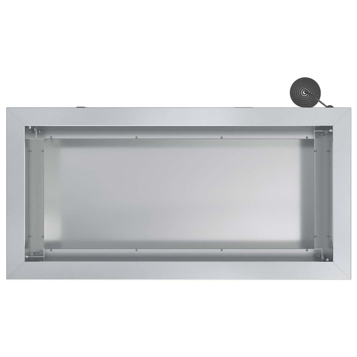 Plantenbak met led zilver 30 x 60 x 30 cm Gegalvaniseerd staal