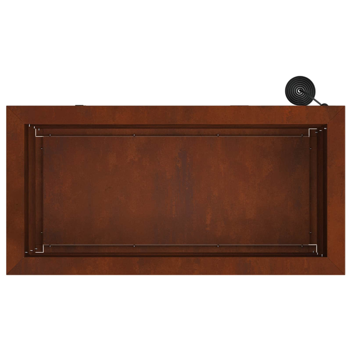 Plantenbak met led 2 st Roestkleurig 30 x 60 x 30 cm