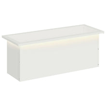 Plantenbak met led Wit 30 x 80 x 30 cm Staal