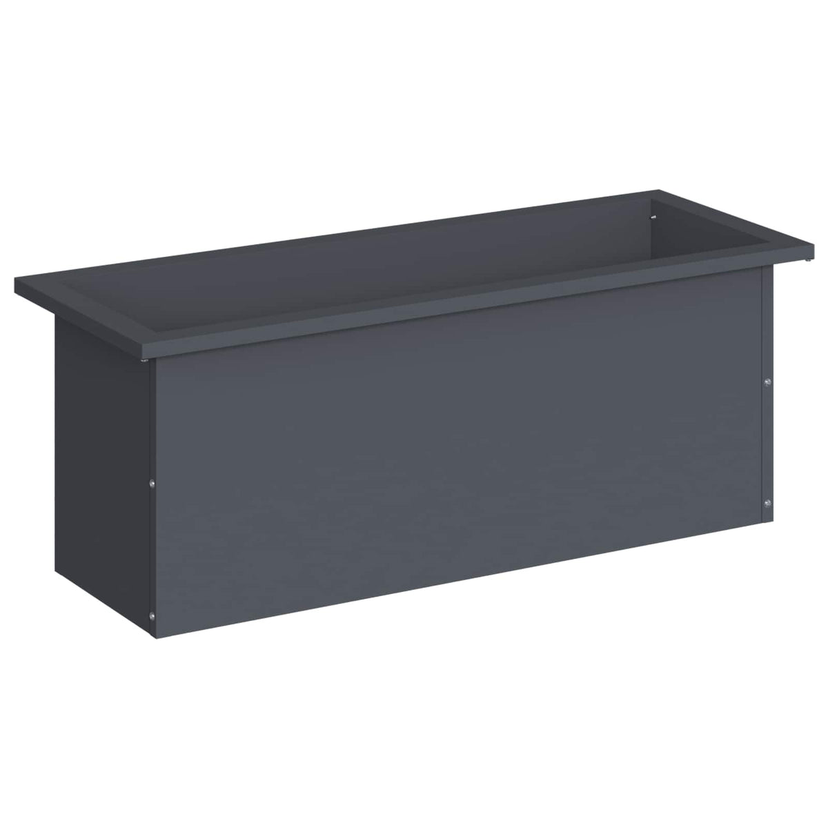 Plantenbak met led Antraciet 30 x 80 x 30 cm Staal
