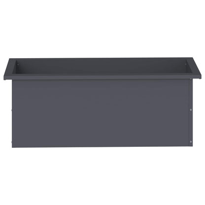 Plantenbak met led Antraciet 30 x 80 x 30 cm Staal