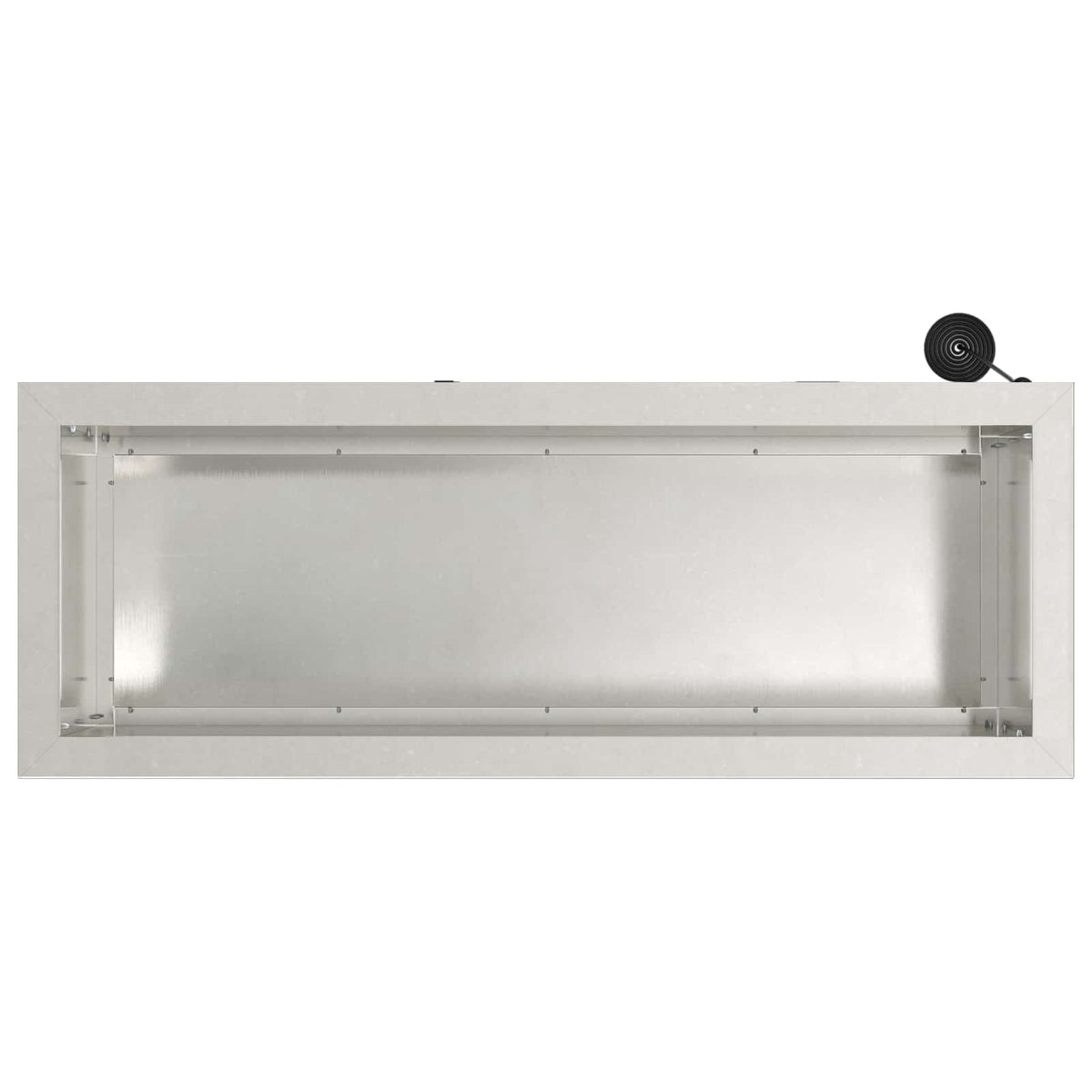 Plantenbak met led zilver 30 x 80 x 30 cm Roestvrij staal