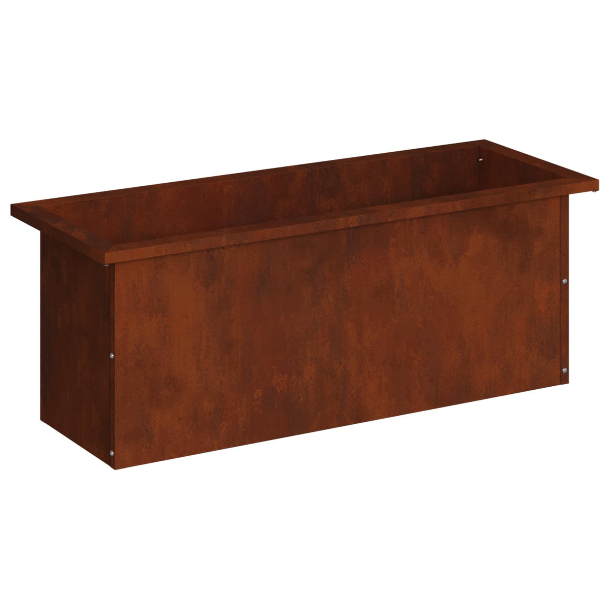 Plantenbak met led Roestkleurig 30 x 80 x 30 cm weervast staal