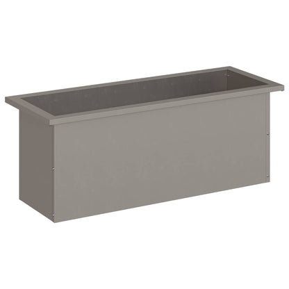 Plantenbak met led Roestkleurig 30 x 80 x 30 cm weervast staal