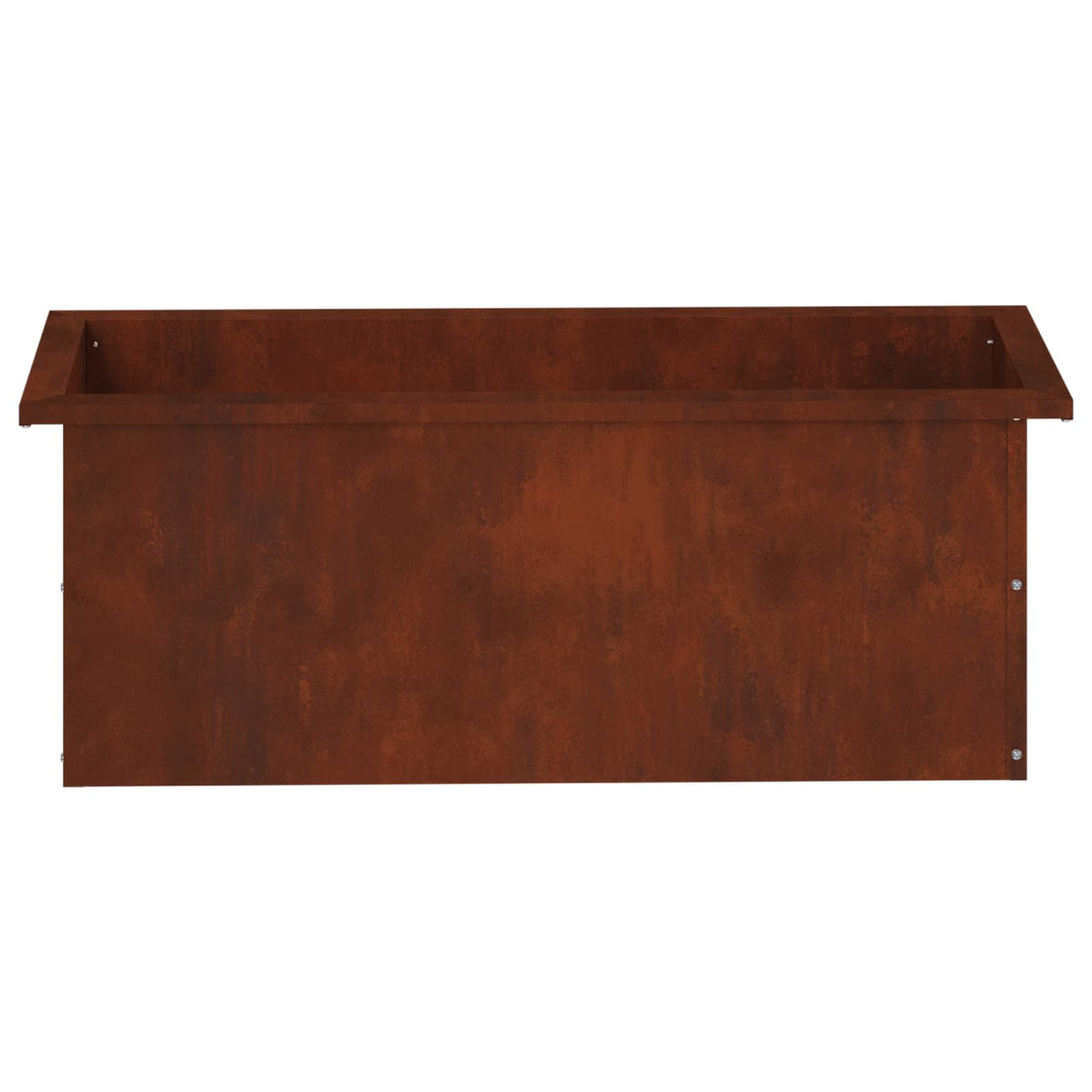 Plantenbak met led Roestkleurig 30 x 80 x 30 cm weervast staal
