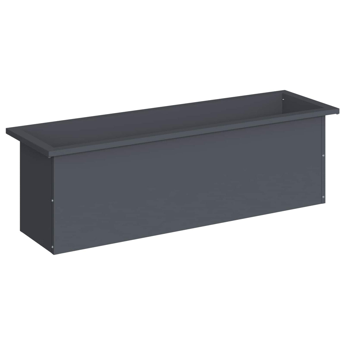Plantenbak met led Antraciet 30 x 100 x 30 cm Staal