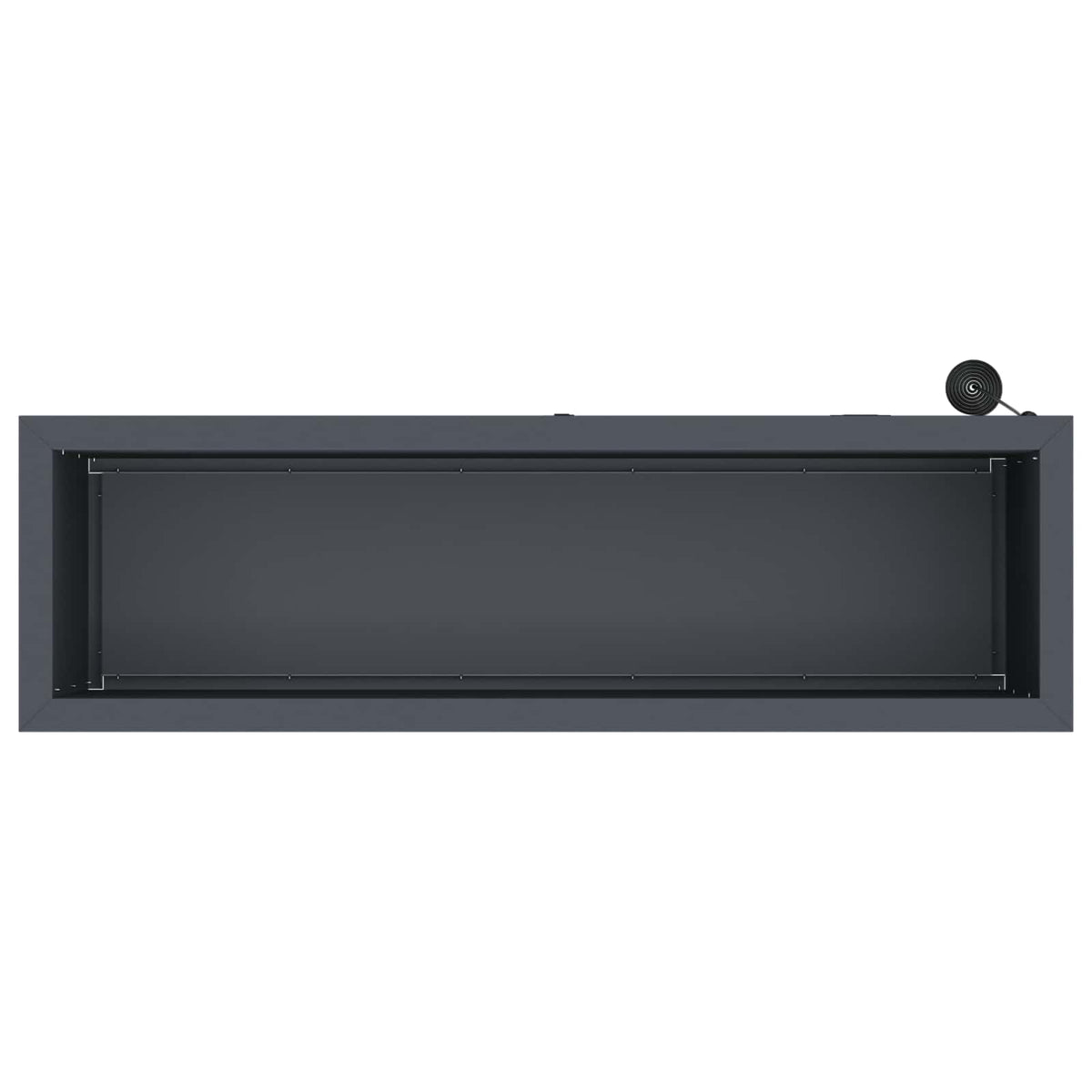 Plantenbak met led Antraciet 30 x 100 x 30 cm Staal