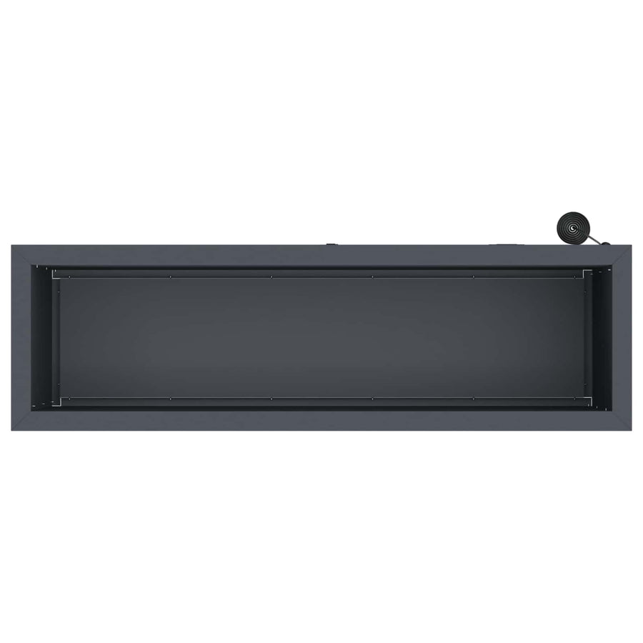 Plantenbak met led Antraciet 30 x 100 x 30 cm Staal
