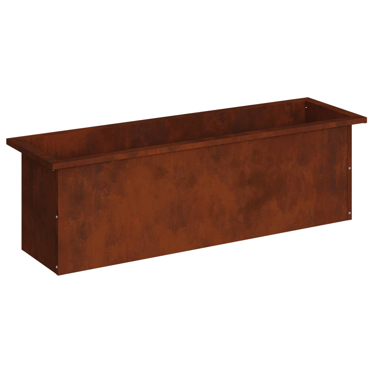 Plantenbak met led Roestkleurig 30 x 100 x 30 cm weervast staal