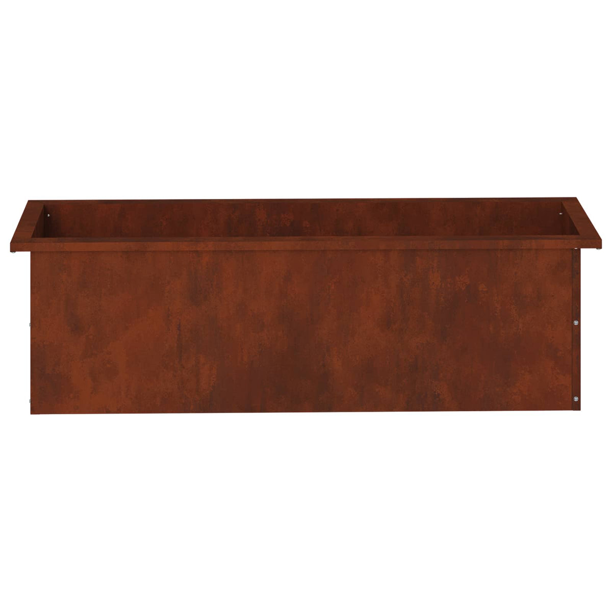 Plantenbak met led 2 st Roestkleurig 30 x 100 x 30 cm