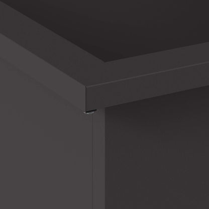 Plantenbak met led Zwart 40 x 40 x 40 cm Staal