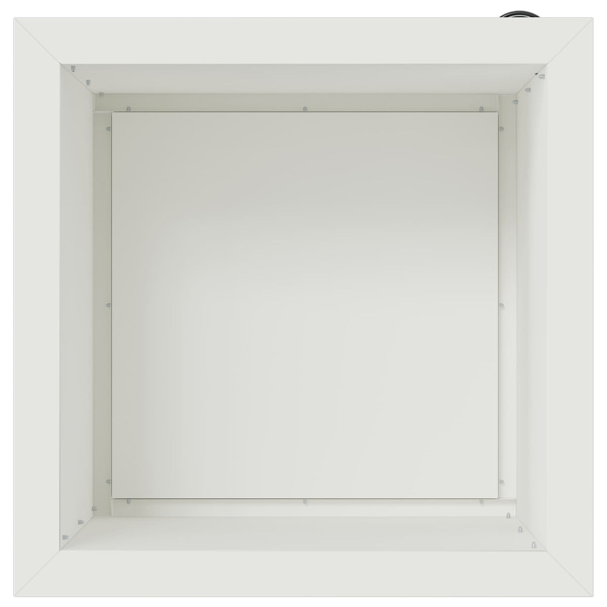 Plantenbak met led Wit 40 x 40 x 40 cm Staal