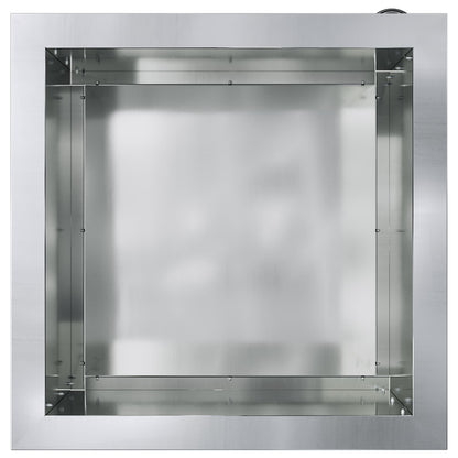 Plantenbak met led zilver 40 x 40 x 40 cm Gegalvaniseerd staal