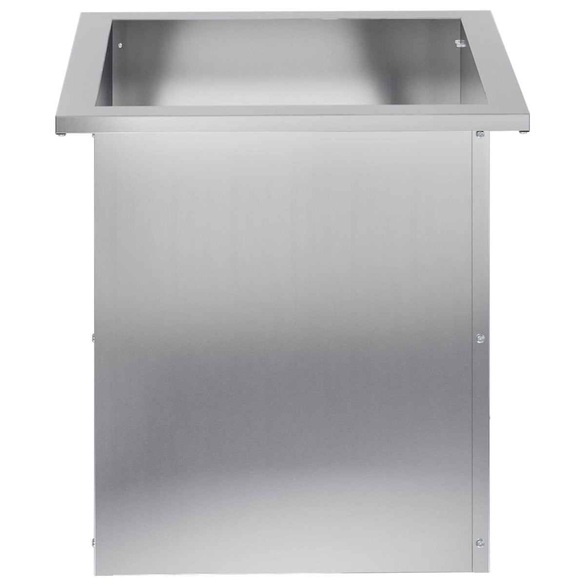 Plantenbak met led 2 st zilver 40 x 40 x 40 cm