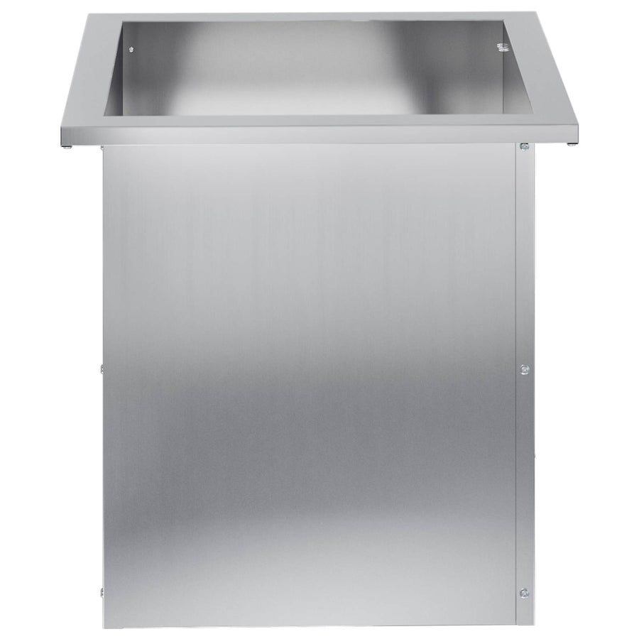 Plantenbak met led 2 st zilver 40 x 40 x 40 cm