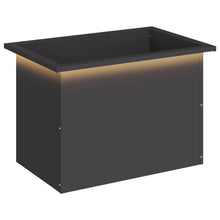 Plantenbak met led Zwart 40 x 60 x 40 cm Staal