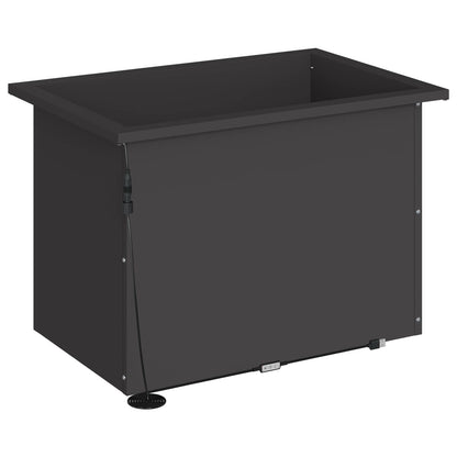 Plantenbak met led Zwart 40 x 60 x 40 cm Staal
