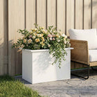 Plantenbak staal 40x60x40 cm wit met led