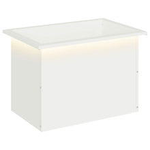 Plantenbak met led Wit 40 x 60 x 40 cm Staal